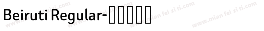 Beiruti Regular字体转换
